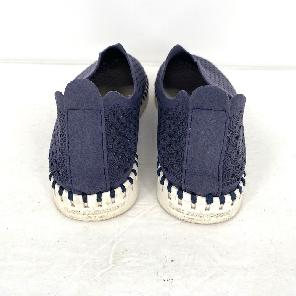 Ilse Jacobsen Tulip Laser Cut Slip On Flats Navy Blue EU 40 US 9.5 - Picture 2 of 8
